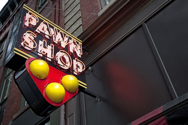 Iconic Pawn Shop Symbol Ideal Jewelry and Loan
