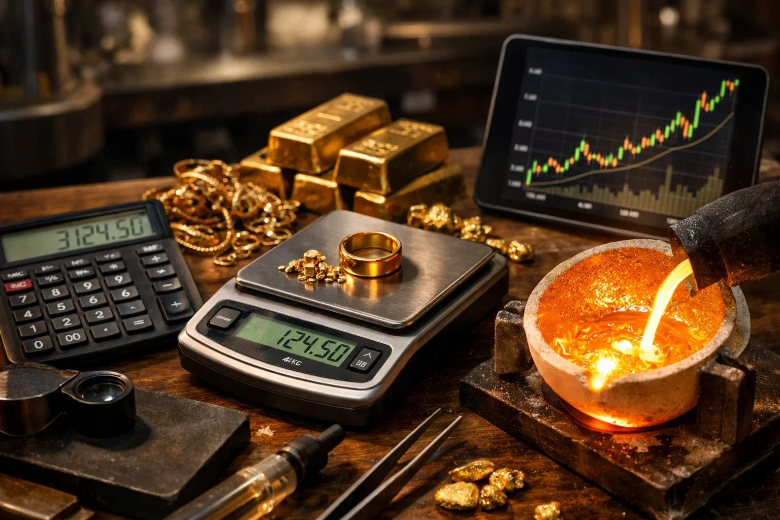 14K Gold Melt Value Calculator and Price Per Gram Guide