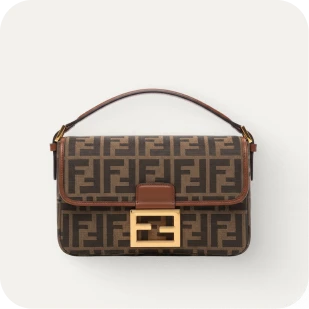 Brockton MA A small, stylish handbag with a gold buckle and a brown strap